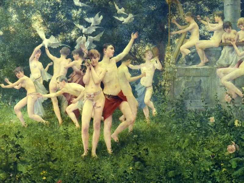 1865-Karel Vítězslav Mašek - La festa della primavera, 1889 - Galleria Nazionale di Praga